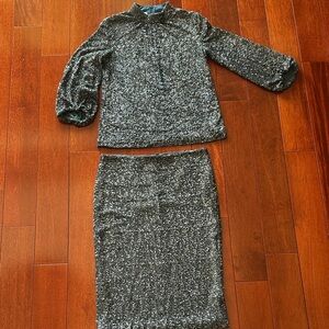 Glittery Two-Piece Outfit